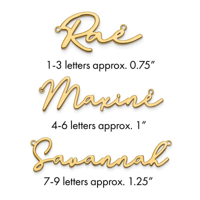 Sterling Silver/Gold-plated Polished Bathinda Font Name Plate