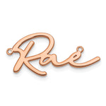 Sterling Silver/Gold-plated Polished Bathinda Font Name Plate view 12