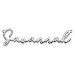 Sterling Silver/Gold-plated Polished Bathinda Font Name Plate view 4