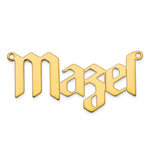 SS/Gold-plated Polished New Gothic Textura Font Name Plate view 18