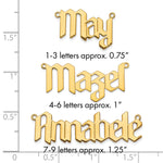 SS/Gold-plated Polished New Gothic Textura Font Name Plate view 20