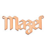 SS/Gold-plated Polished New Gothic Textura Font Name Plate view 13