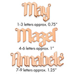SS/Gold-plated Polished New Gothic Textura Font Name Plate view 11