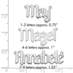 SS/Gold-plated Polished New Gothic Textura Font Name Plate view 10