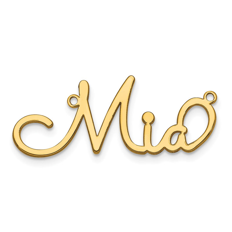 Sterling silver name pendants & charm, alternate view