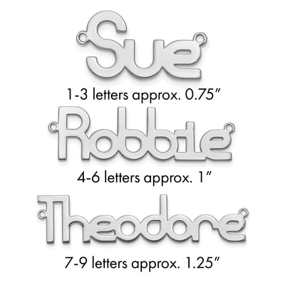 SS/Rhodium-plated Polished Name Plate