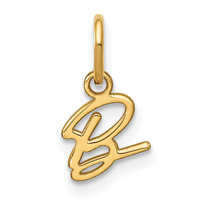 14KY Upper case Letter Initial Charm