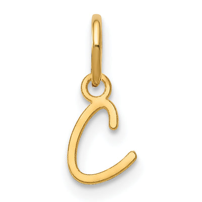 14KY Upper case Letter Initial Charm