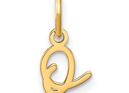 14KY Upper case Letter Initial Charm