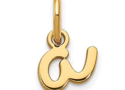 14KY Lower case Letter Initial Charm