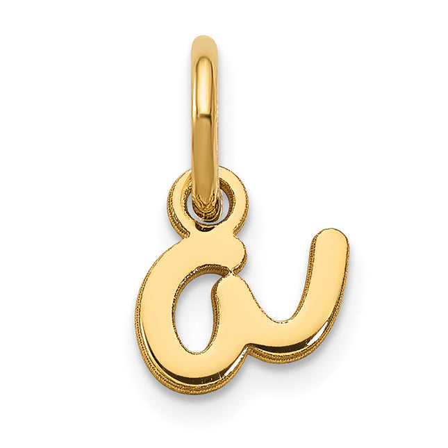 14KY Lower case Letter Initial Charm