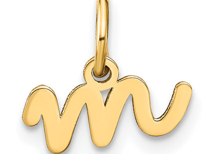 14KY Lower case Letter Initial Charm