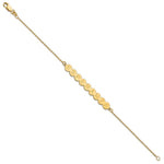Sterling Silver/Gold-plated 9 Letter Bubble Bracelet view