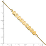 Sterling Silver/Gold-plated 9 Letter Bubble Bracelet view