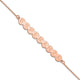 Sterling Silver/Rose-plated 9 Letter Bubble Bracelet