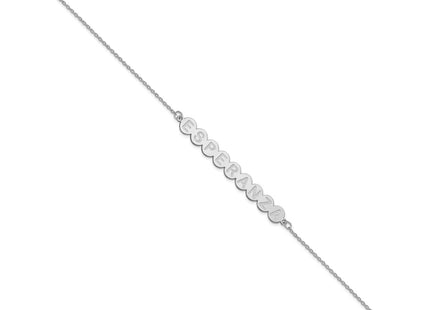 10k White Gold Bracelets Style 10XNA1308W - Classique Jewelry Inc.