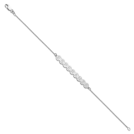 10k White Gold Bracelets Style 10XNA1308W - Classique Jewelry Inc.