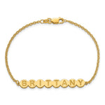 Sterling Silver/Gold-plated 8 Letter Bubble Bracelet view