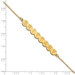 Sterling Silver/Gold-plated 8 Letter Bubble Bracelet view