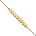 Sterling Silver/Gold-plated 8 Letter Bubble Bracelet
