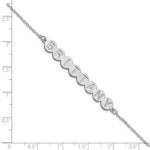 Sterling Silver/Rhodium-plated 8 Letter Bubble Bracelet view 3