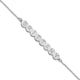Sterling Silver/Rhodium-plated 8 Letter Bubble Bracelet