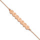 Sterling Silver/Rose-plated 7 Letter Bubble Bracelet
