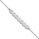 Sterling Silver/Rhodium-plated 7 Letter Bubble Bracelet
