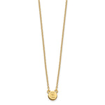 Sterling Silver/Gold-plated 1 Letter Bubble Necklace view