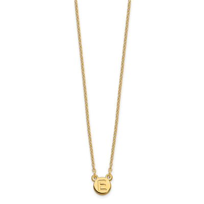 Sterling Silver/Gold-plated 1 Letter Bubble Necklace