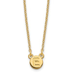 Sterling Silver/Gold-plated 1 Letter Bubble Necklace view