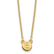 Sterling Silver/Gold-plated 1 Letter Bubble Necklace