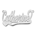 10k Yellow Gold Polished Heart Name Plate view 9