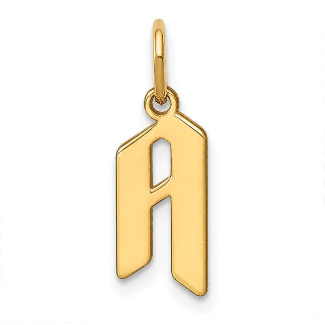 14K yellow gold initial pendant