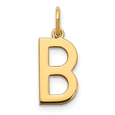 14ky Letter Initial Pendant, 15.15 x 7.5mm