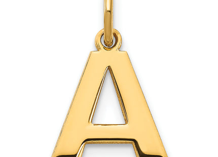 14ky Letter Initial Pendant (Wide)