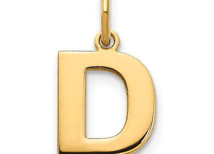 14ky Letter Initial Pendant (Wide)