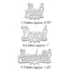 14k White Gold Polished Heat Name Plate