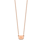 14K Rose Gold Initial Necklace view
