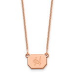 14K Rose Gold Initial Necklace view