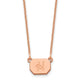 14K Rose Gold Initial Necklace