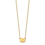 14K Yellow Gold Initial Octagon Necklace view