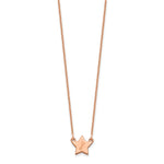 14K Rose Gold Initial Star Necklace view