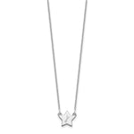 14K White Gold Initial Star Necklace view