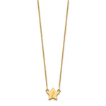 14K Yellow Gold Initial Star Necklace view