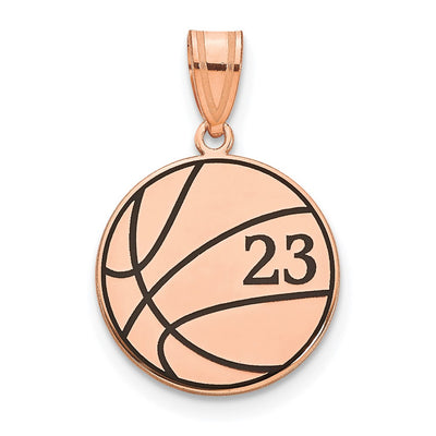 14K rose gold pendant