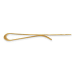 14K Yellow Gold Recessed Letter Monogram Round Money Clip view