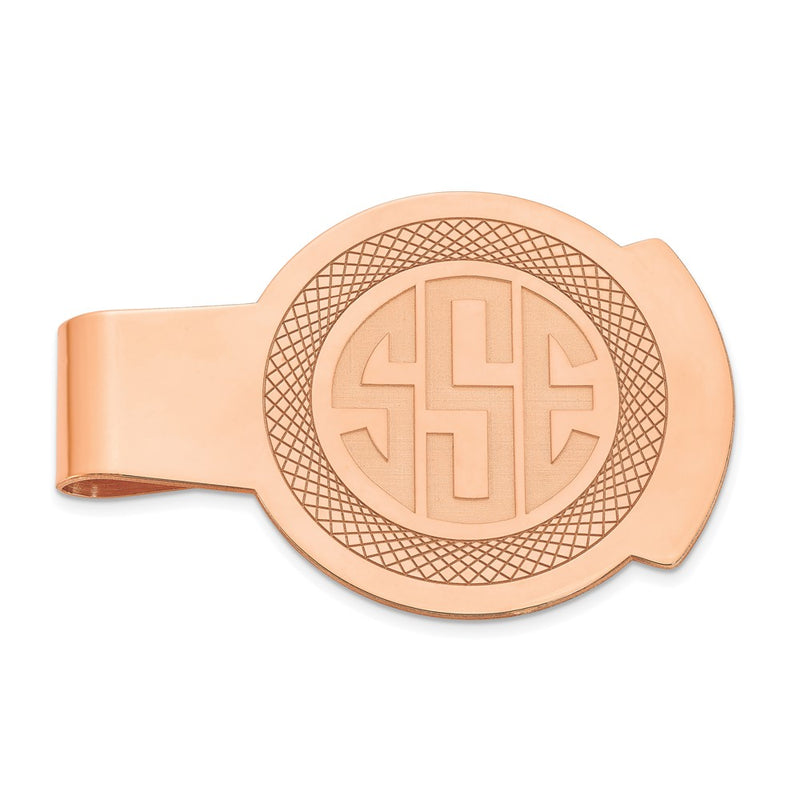 Sterling silver monogram money clip