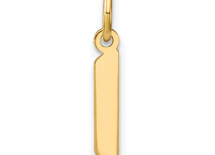 14KY Lower case Letter Initial Pendant