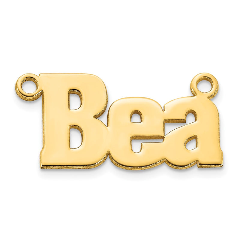 Sterling silver name pendants & charm, alternate view